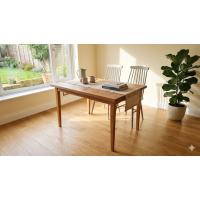 İskandinav Tarzı Modern Çalışma ve Yemek Masası - 90x70 cm Ahşap Ayahlı 1.Sınıf Meşe Desenli Mdf