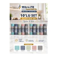Mikro-FB 10’lu Mikrofiber Rulo Temizlik Bezi Seti – 200 Yaprak, 25x32 cm, 450 g/Rulo, 5 Renk x 2