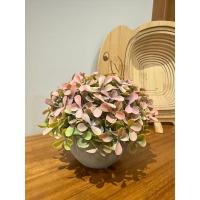 Modern Gri Saksıda Gerçekçi Yapay Dekoratif Bitki – 17 x13 cm – Ev ve Ofis Dekoru