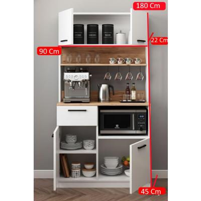 Modern Kahve Köşesi ve Çok Amaçlı Mutfak Dolabı 1. Sınıf MDF