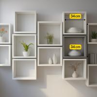 Modern Kutu Raf 18 mm Mdf 34x34