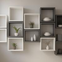 Modern Kutu Raf 18 mm Mdf 34x34