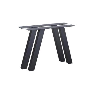 Modern Siyah Metal Masa Ayağı 2 Adet 73 Cm