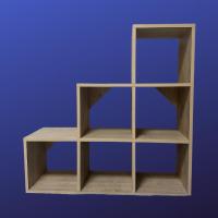 Mukotoys Basamak Raf Kitaplık Mdf 98x98
