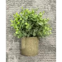 Nordik Stil Saksılı Yeşil Yapay Bitki - Masa Üstü ve Raf İçin Gerçekçi Yeşillik