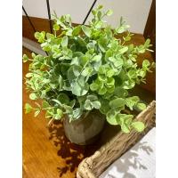 Nordik Stil Saksılı Yeşil Yapay Bitki - Masa Üstü ve Raf İçin Gerçekçi Yeşillik