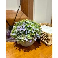 Premium Modern Gri Saksıda Gerçekçi Yapay Dekoratif Bitki – 17 x 13 cm – Ev ve Ofis Dekoru