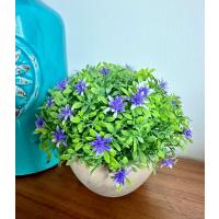 Premium Saksılı Yapay Çiçek Dekoratif Masaüstü Bitkisi 13x16 cm ?
