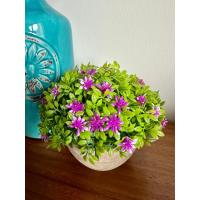 Premium Yapay Çiçek Saksıda Pembe Dekoratif Ev Ofis Bitkisi ?