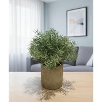 Saksılı Yapay Dağ Kekiği - Doğal Görünümlü Dekoratif Saksı Bitkisi - 18x13 cm