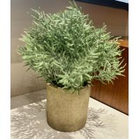 Saksılı Yapay Dağ Kekiği - Doğal Görünümlü Dekoratif Saksı Bitkisi - 18x13 cm