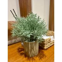 Saksılı Yapay Dağ Kekiği - Doğal Görünümlü Dekoratif Saksı Bitkisi - 18x13 cm