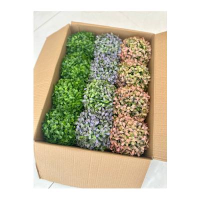 12'li Saksılı Yapay Şimşir Top Seti - Cafe Restoran Masa Üstü Dekor Çiçeği