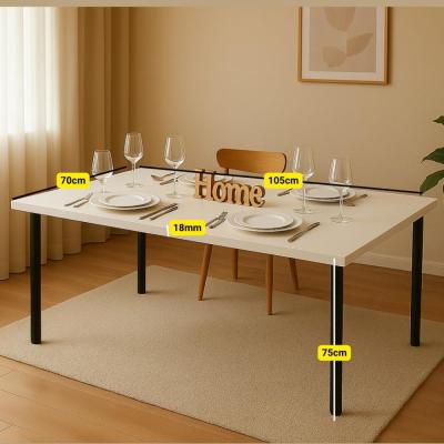 Modern ve Şık Beyaz Renkli MDF Çalışma/Yemek Masası